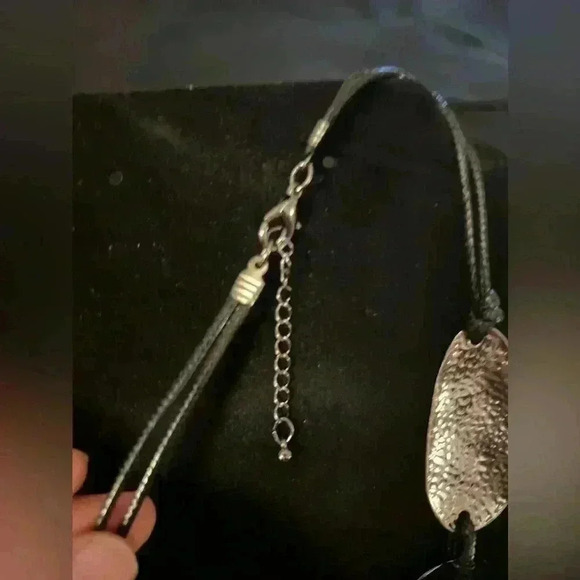 🛑 3 for$25 deal. SHINY black SILVER TONE METAL PEBBLE PANELS
LINKED NECKLACE - Picture 4 of 7